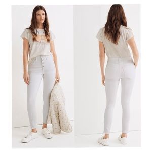 Madewell curvy high waisted skinny jeans white 23